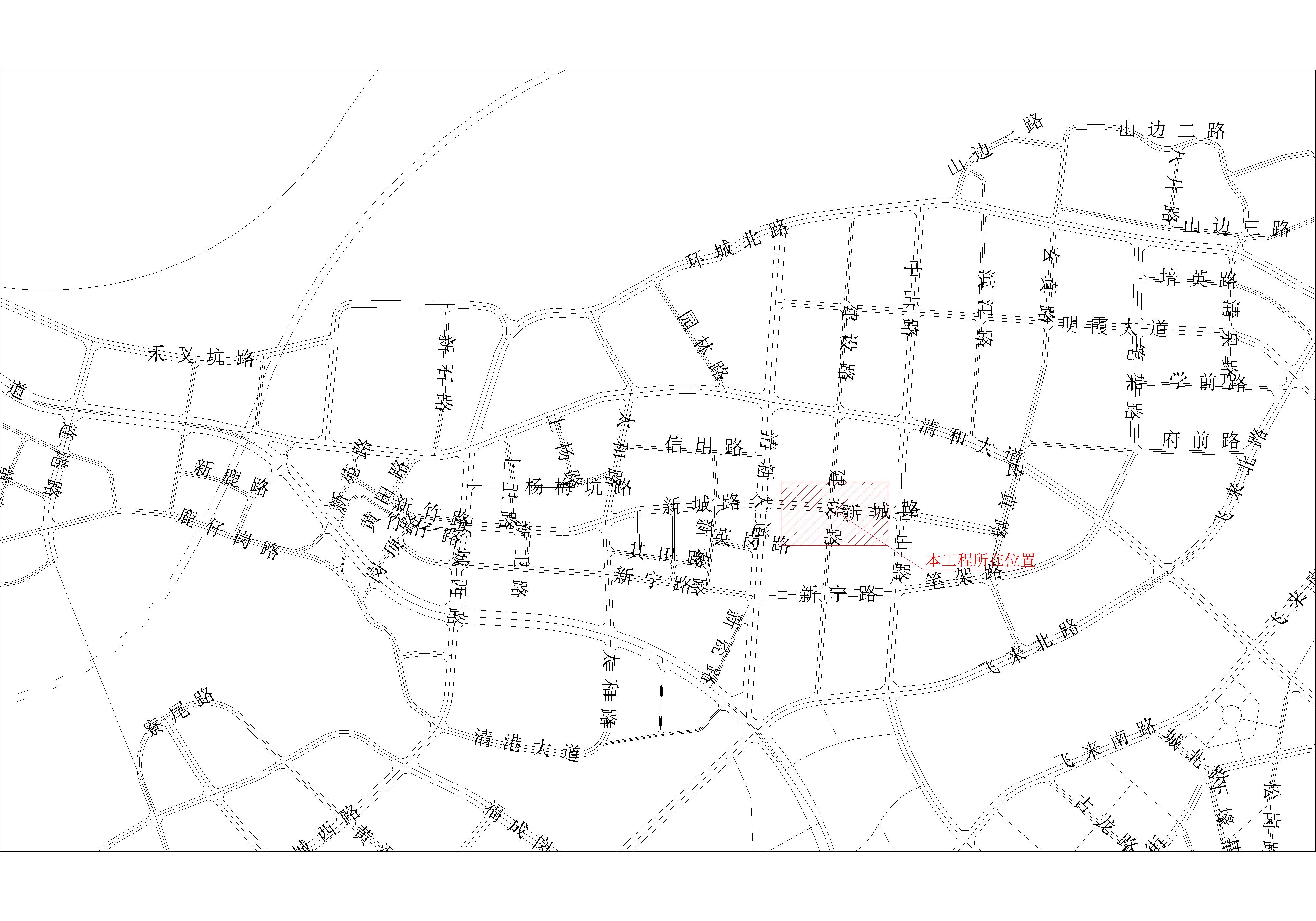 清遠市新城路（清新大道至中山路段）市政燃氣工程區(qū)位圖.jpg